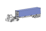 Container trailer and terminal tractor